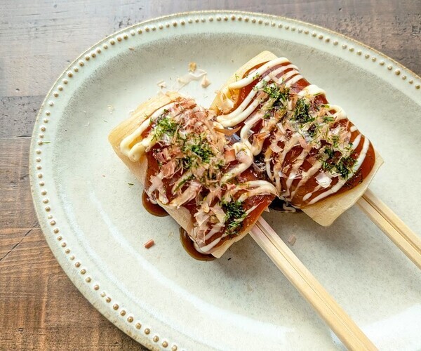 屋台の新定番 もちもち箸巻き