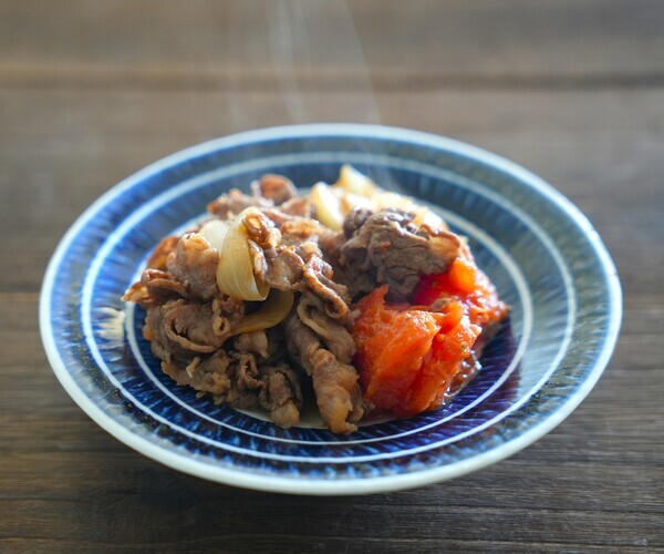 うま味凝縮！牛肉の和風トマト煮