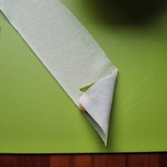 春巻きの皮を縦方向に置き、手前に「裏返したしそ→鶏ひき肉少し→梅肉3～5mm」の順に乗せる。