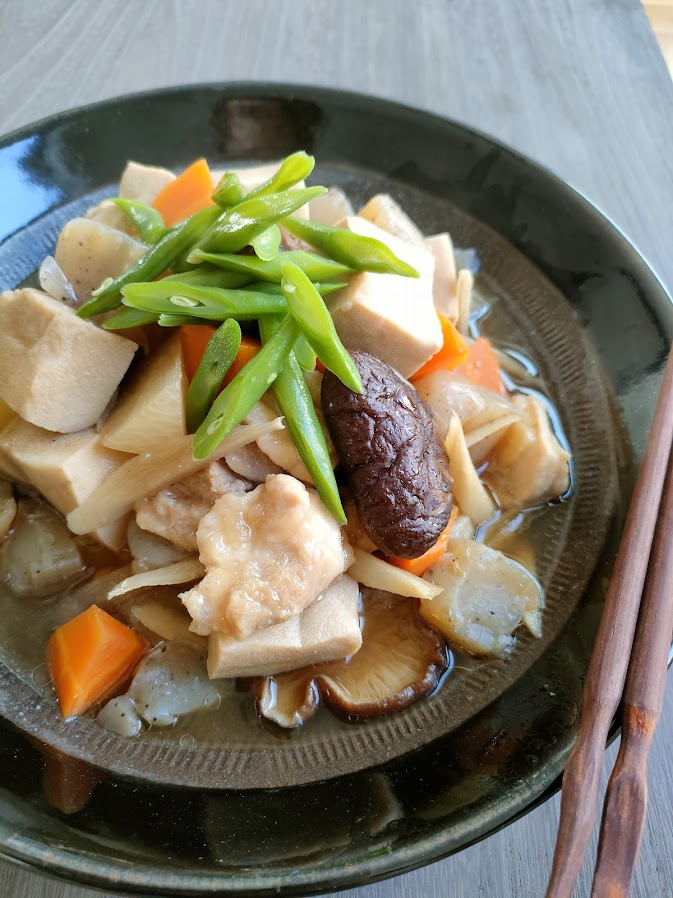高野豆腐と鶏肉の含め煮