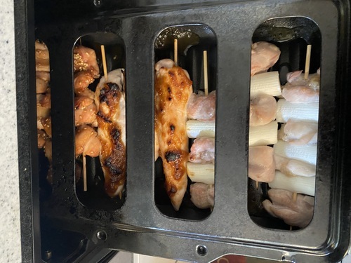 蓋をして「プレート」－「焼き魚」を押す。（火加減は「中」）