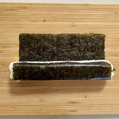 周りに海苔を巻き、完成。