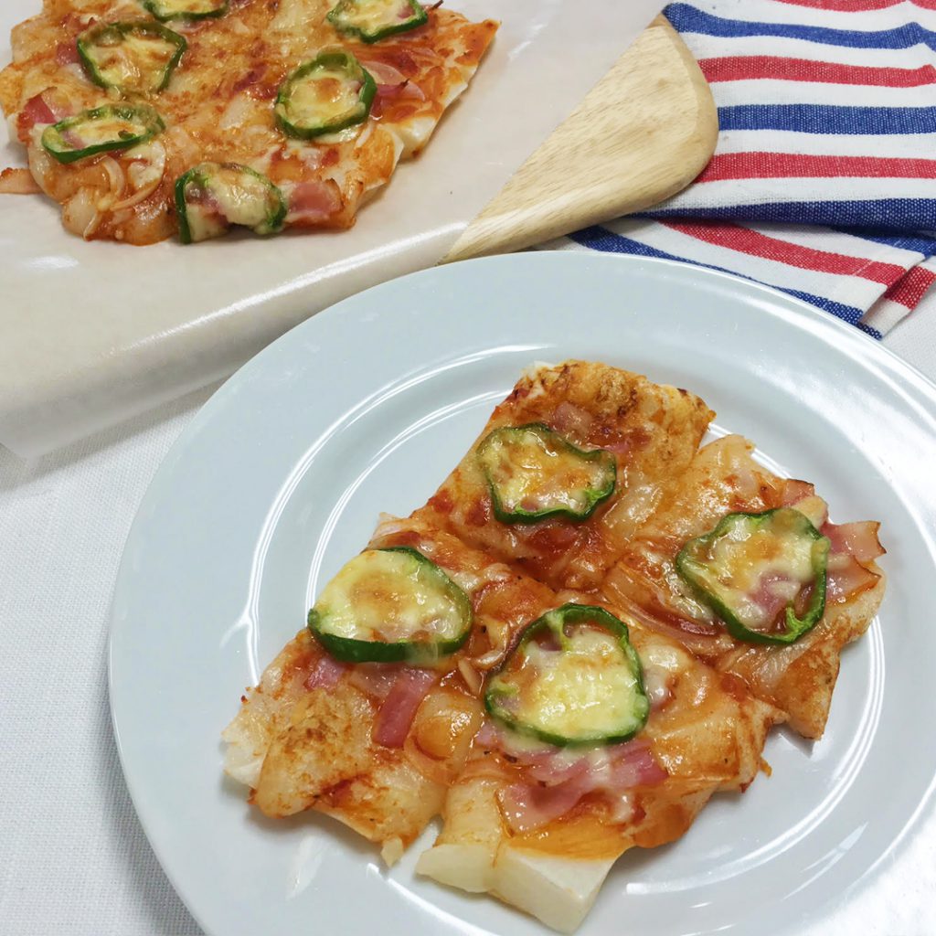 餅ピザ
