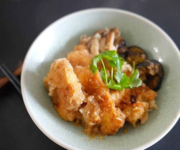受験生にも！ヘルシーチキンカツと野菜のおろし煮