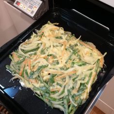 調理モード[焼く]火加減・弱で10分加熱する。