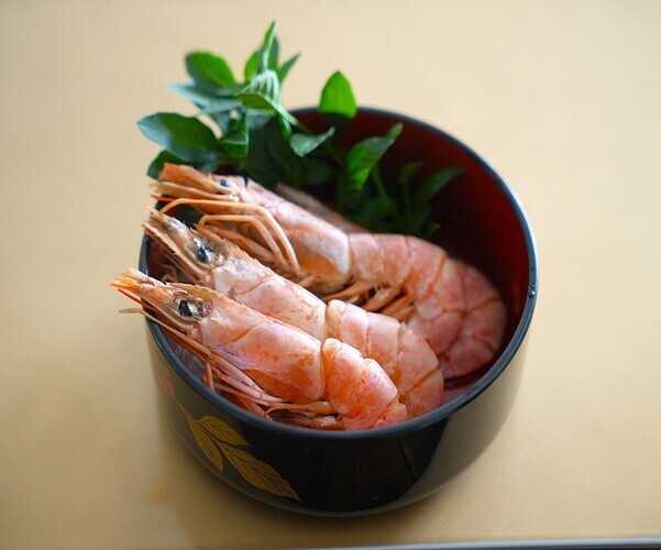 低温調理でしっとり♪海老のうま煮