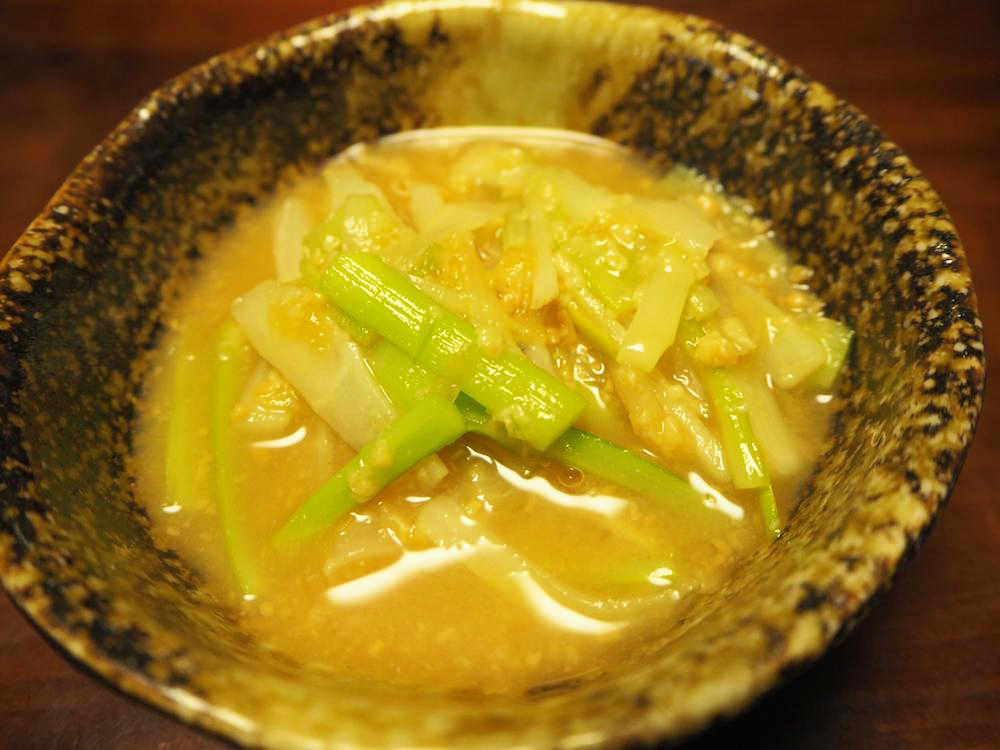 ウドの酢味噌和え