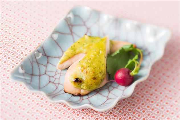 鶏ささみの木の芽みそ田楽