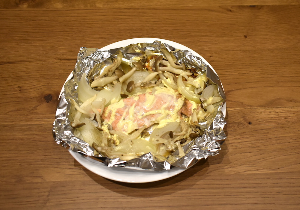 フライパンで作る鮭のホイル焼き