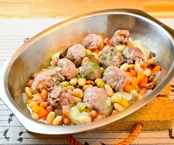 大豆と豚肉の煮込み【シェフポット】