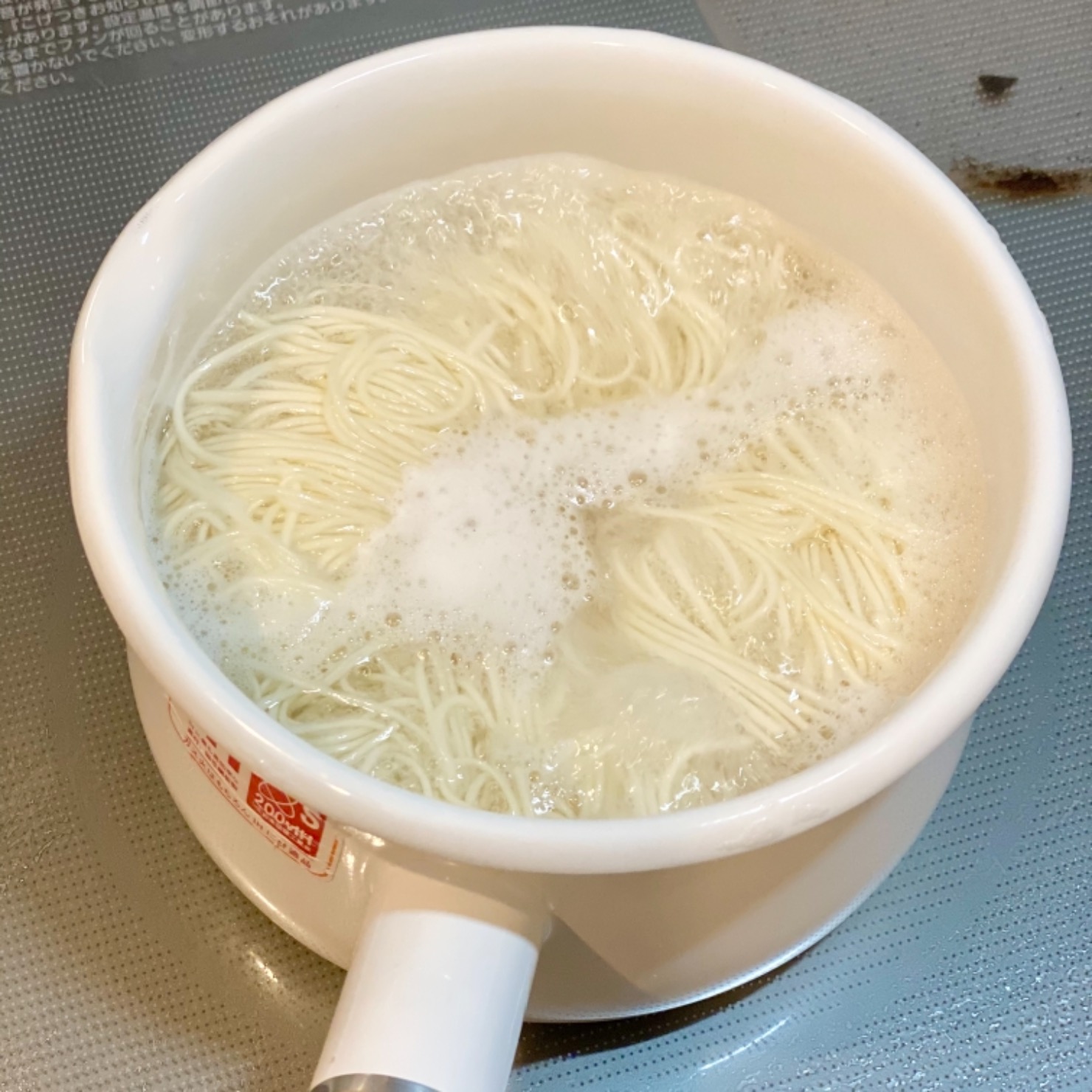 そうめんを時間通りに茹でる