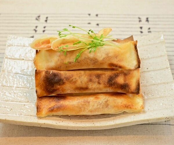 明太もちチーズ春巻き