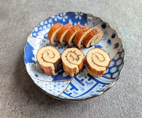 玉子焼き器で適量作れる　ミニ　エビ入り伊達巻【温度クック】