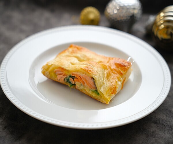 オーブン不使用！華やかサーモンパイ