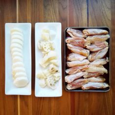 プレートパンに並べ、マルチグリル「焼く」中で20分焼く。