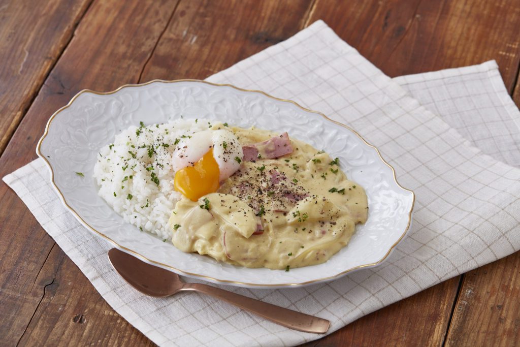 カルボナーラ風カレー